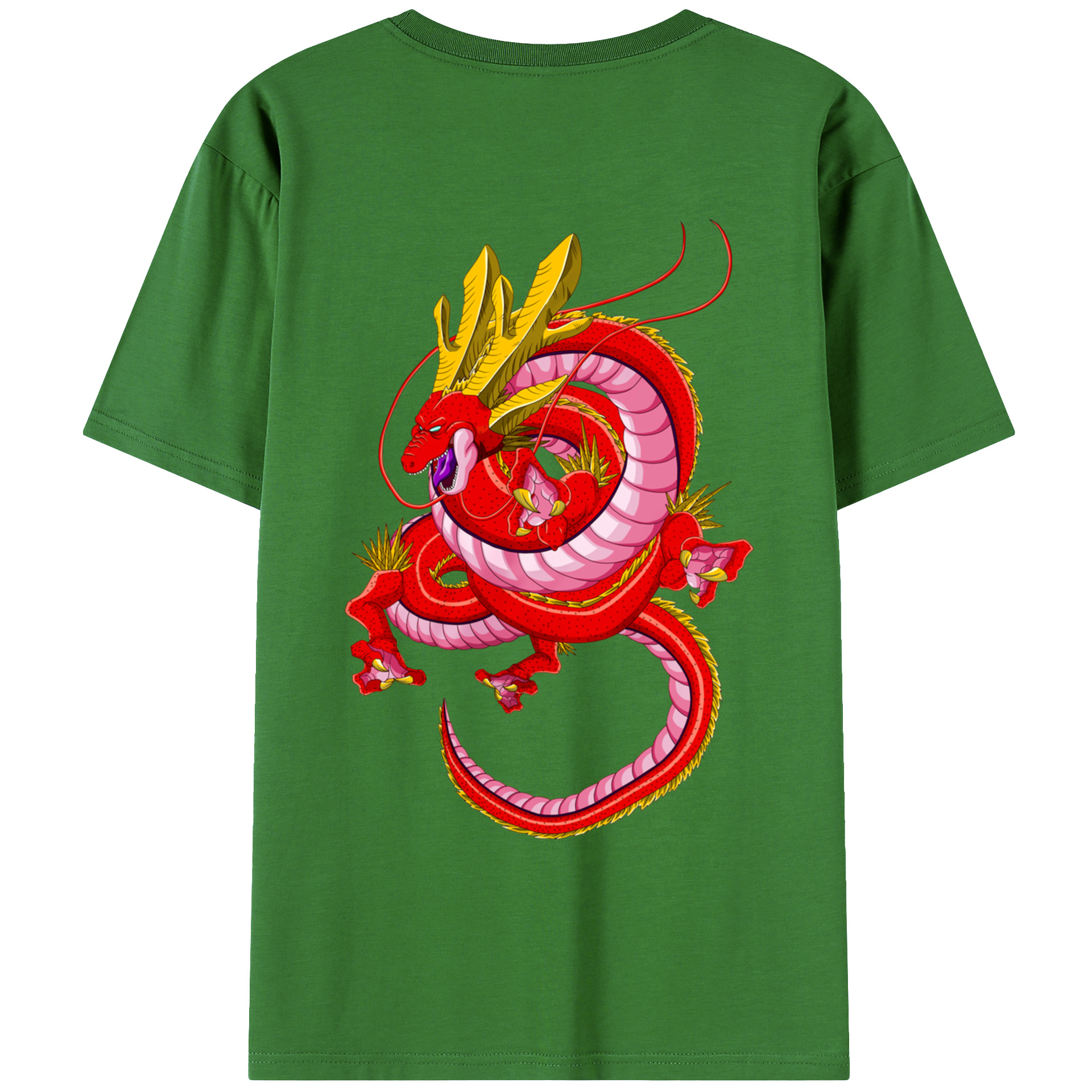 （画像用） ドラゴンボール 神龍 シェンロン DRAGON BALL Shenron レディース半袖Tシャツ(バックプリント)